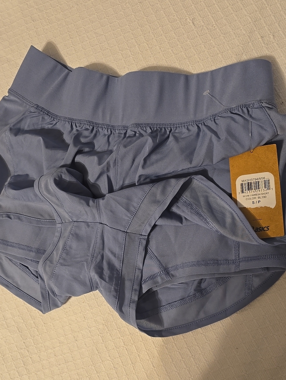 ASICS Women’s 2-in-1 Mesh Running Shorts Blue Size S NWT